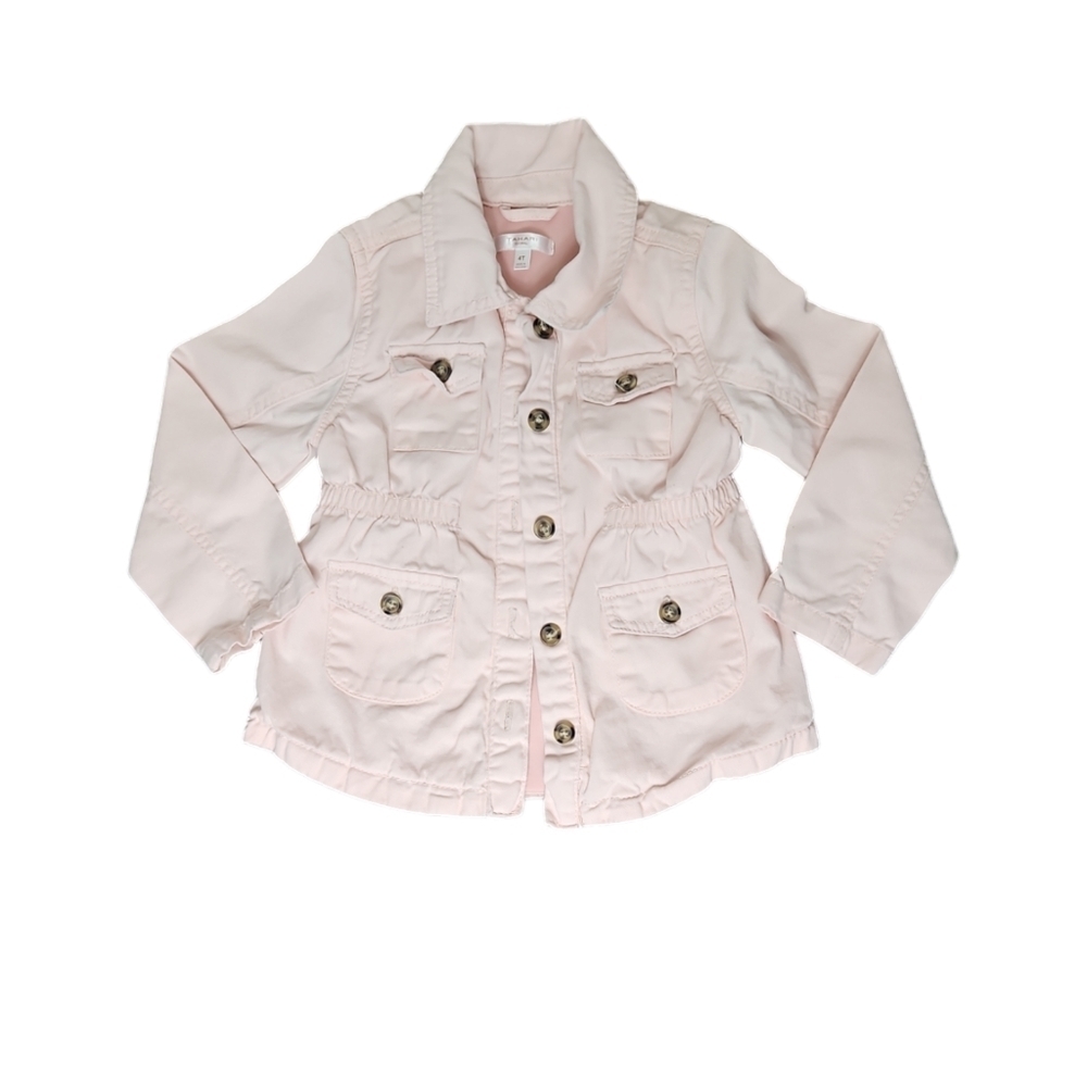 Tahari Toddler Pink Denim Jacket 4T